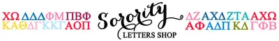 Sorority Letters Shop