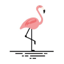 Beach Flamingo