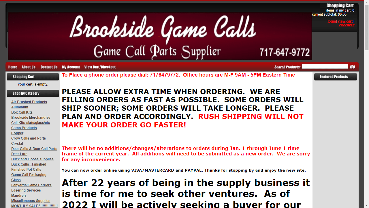 Brookside Game Calls