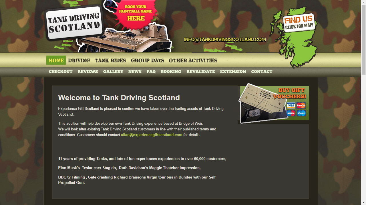 Tank Driving Scotland